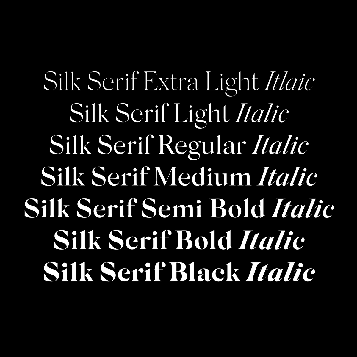 Silk Serif